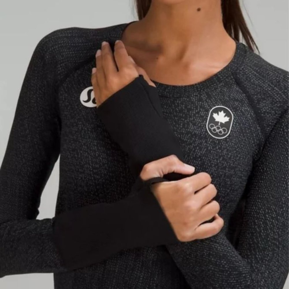 Lululemon Team Canada 2022 Swiftly Tech Long-Sleeve 2.0 Canadian Olympic Team 8